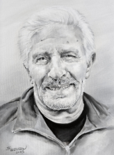 Porträt: Acrylgemälde auf Leinwand