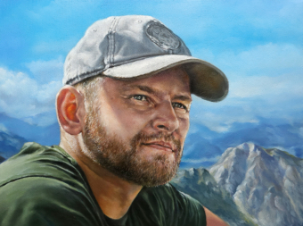 Ein Moment für die Ewigkeit – Porträt in Ölfarbe auf Leinwand 